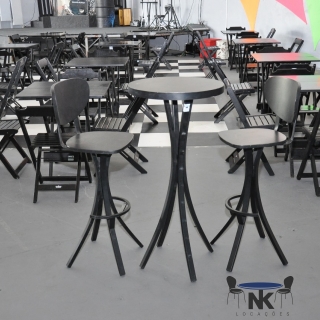 kit de Mesa Bistrô com 2 Banquetas Aluguel de Mesas e Cadeiras Sorocaba Aluguel de Mesa para Eventos Sorocaba