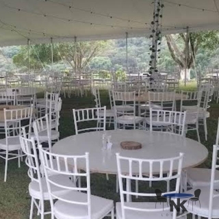 kit Mesas Redonda com Cadeira Tiffany Aluguel de cadeiras para Eventos sorocaba Locação de Mesas e Cadeira Sorocaba